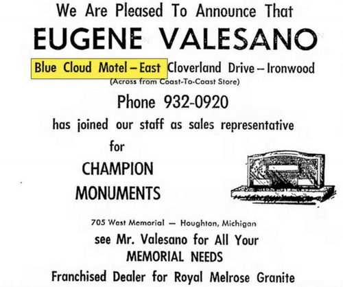 Love Hotels Timberline By OYO Lake Superior (Blue Cloud Motel) - Apr 1974 Owner Sells Monuments